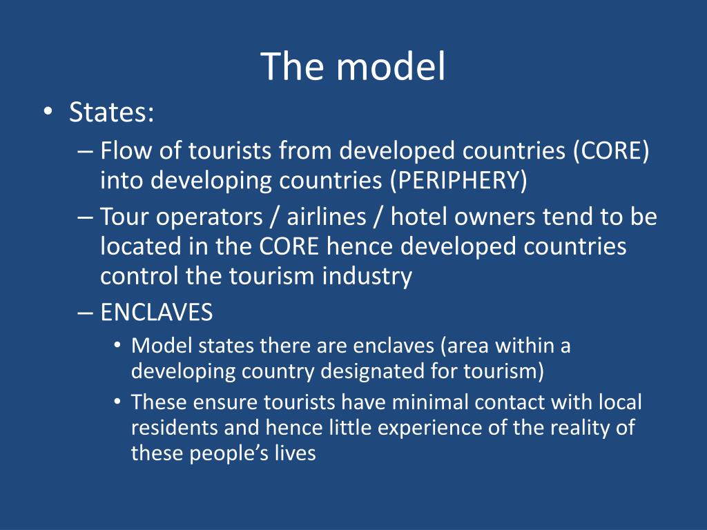 model tourism kpis