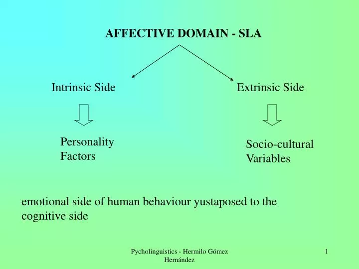 affective domain