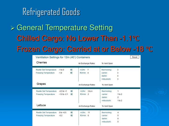 PPT REEFER CONTAINERS & REFRIGERATED GOODS PowerPoint Presentation