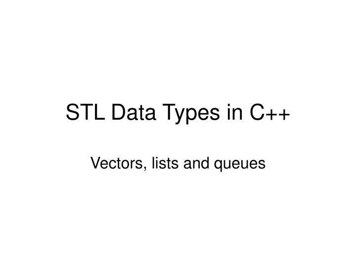 stl vector code stl vector code