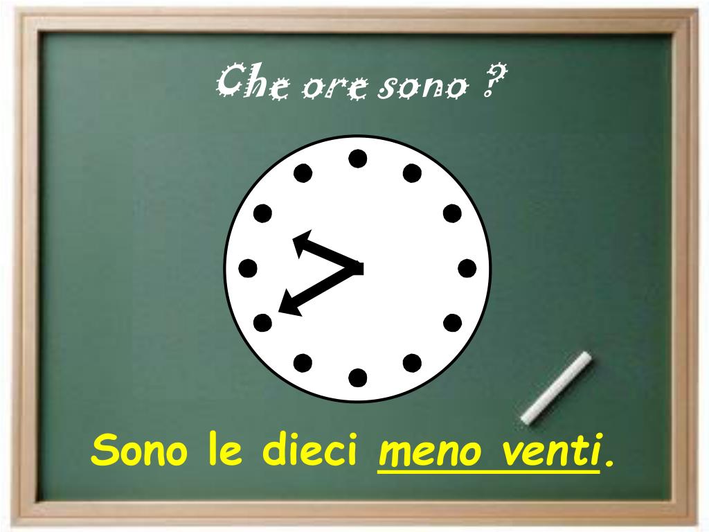 13 Ore Fa Che Ora Erano PPT - Che ora e’/ Che ore sono? PowerPoint Presentation, free download