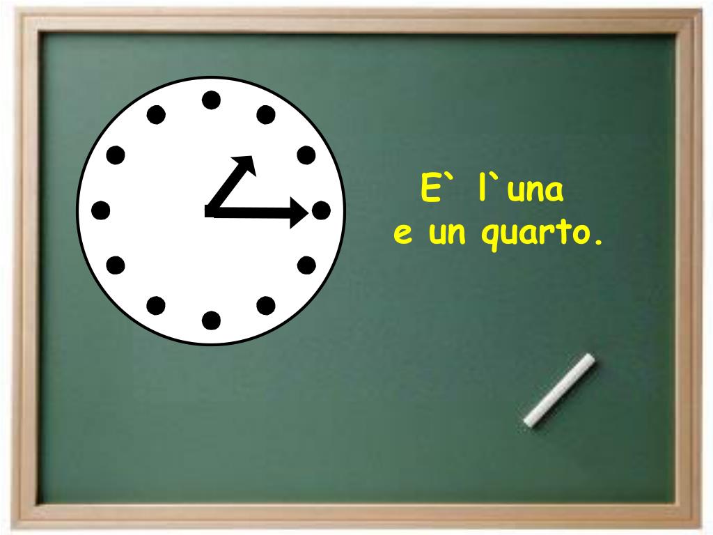 10 E Un Quarto Che Ore Sono PPT - Che ora e’/ Che ore sono? PowerPoint Presentation, free download