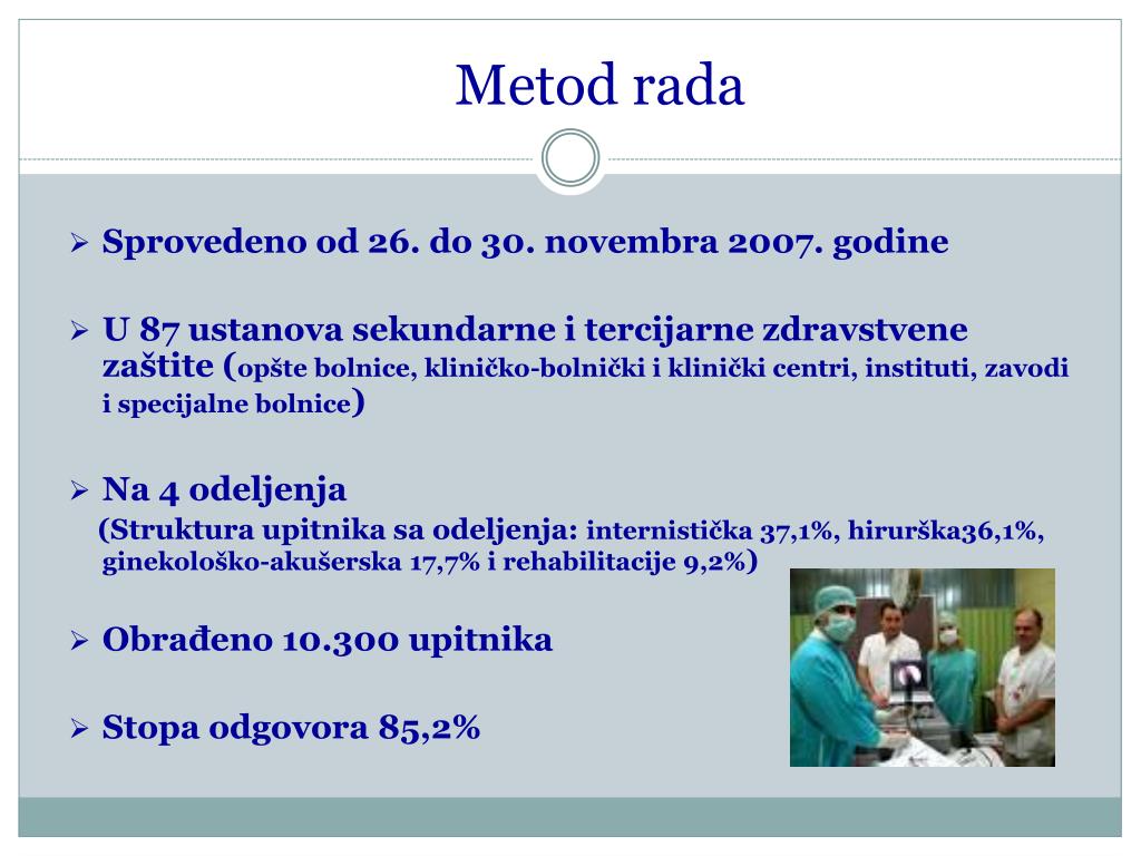 Metod Rada PPT - Institut za javno zdravlje Srebije “Dr Milan Jovanović Batut” DR ...