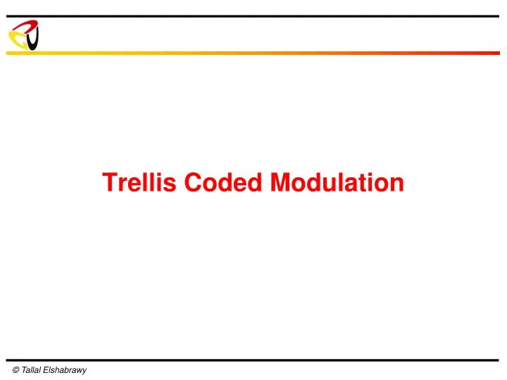 trellis coded modulation n.