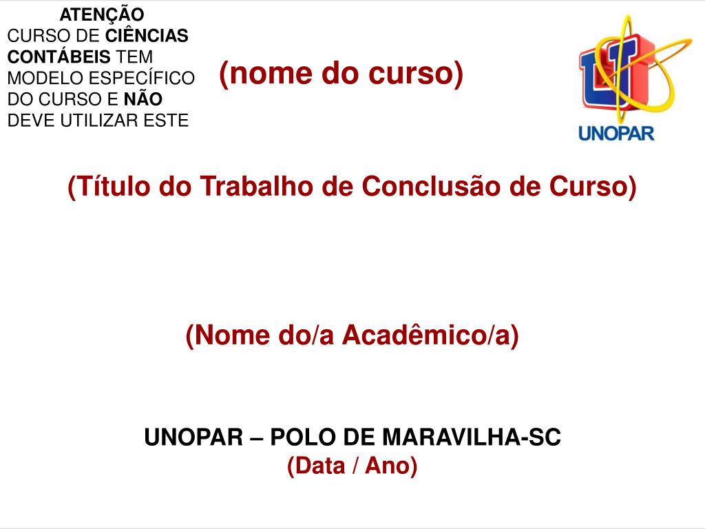 Trabalho Acadêmico - Unopar