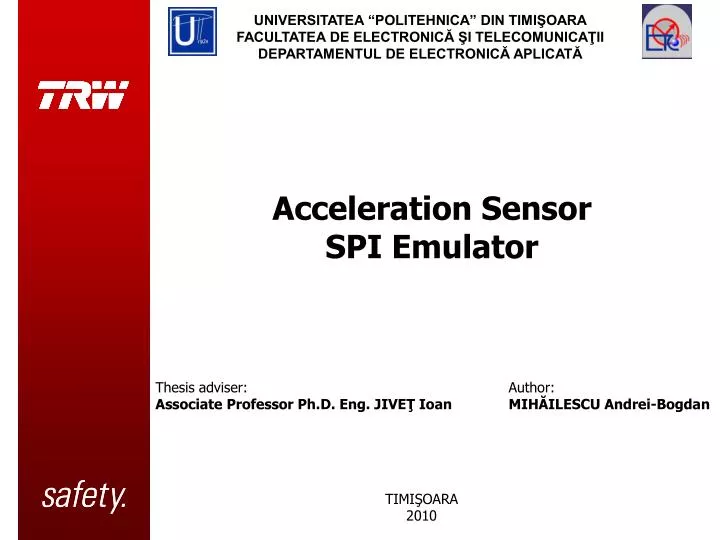 acceleration sensor spi emulator n.