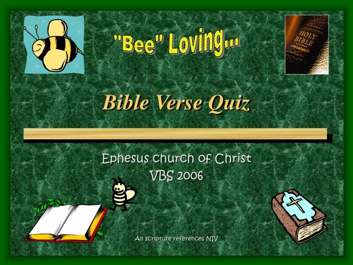 Ppt Bible Verse Quiz Powerpoint Presentation Free Download Id 5663742