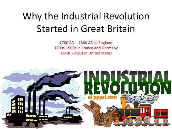 why industrial revolution began in england