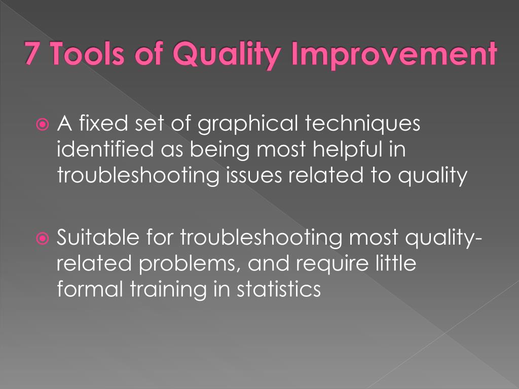 PPT 7 TOOLS OF QUALITY IMPROVEMENT PowerPoint Presentation, free