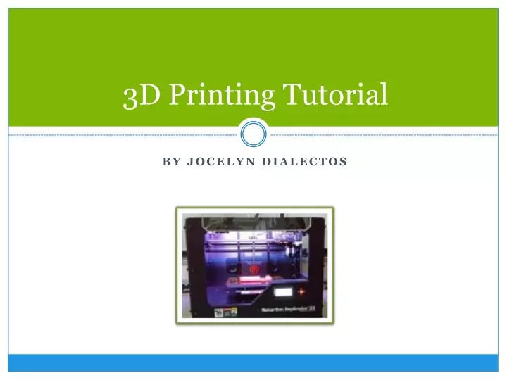 3d printing tutorial n.