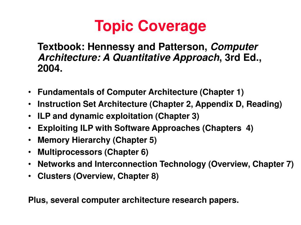 computer architecture research paper topic