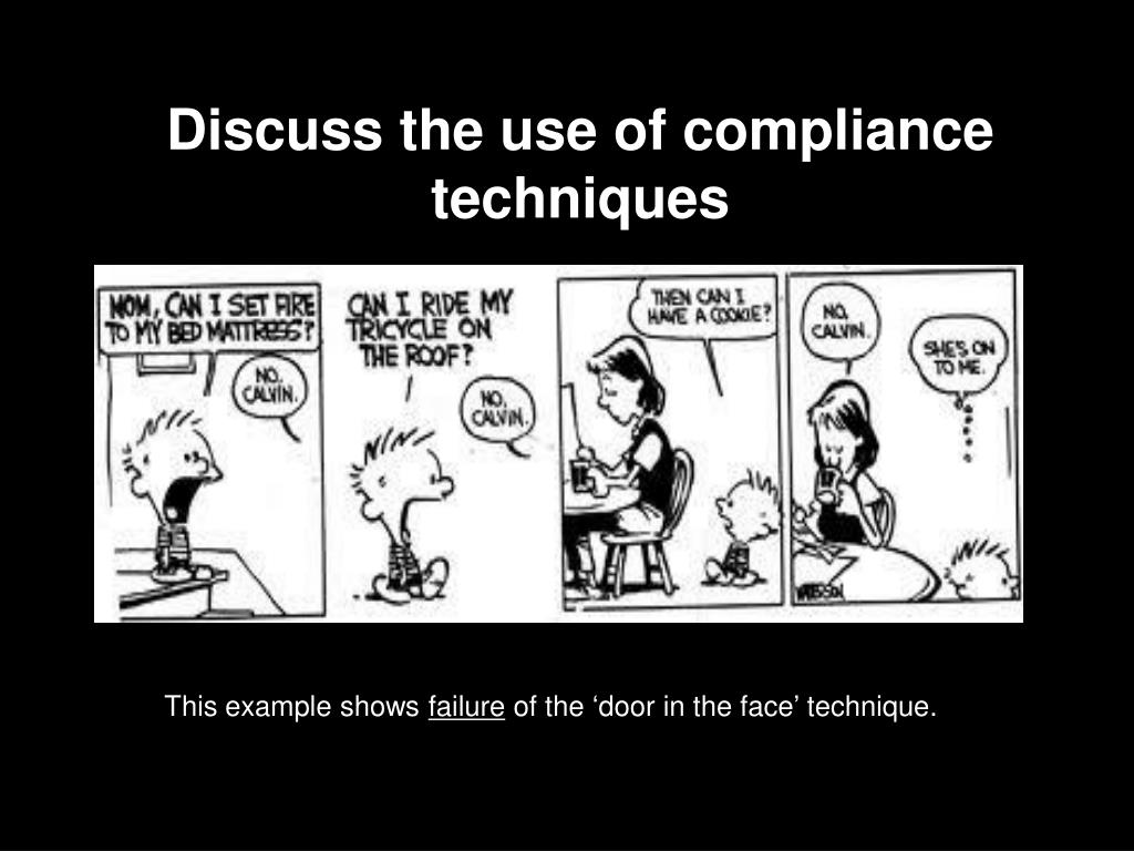 Ppt Discuss The Use Of Compliance Techniques Powerpoint