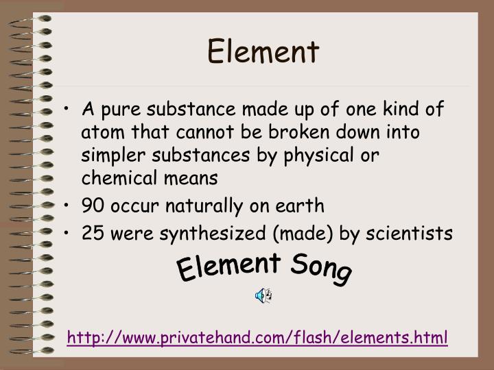 elements examples elements examples