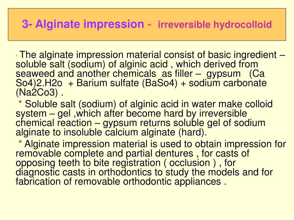 Elastomeric Impression Materials By Dr Rashid Hassan