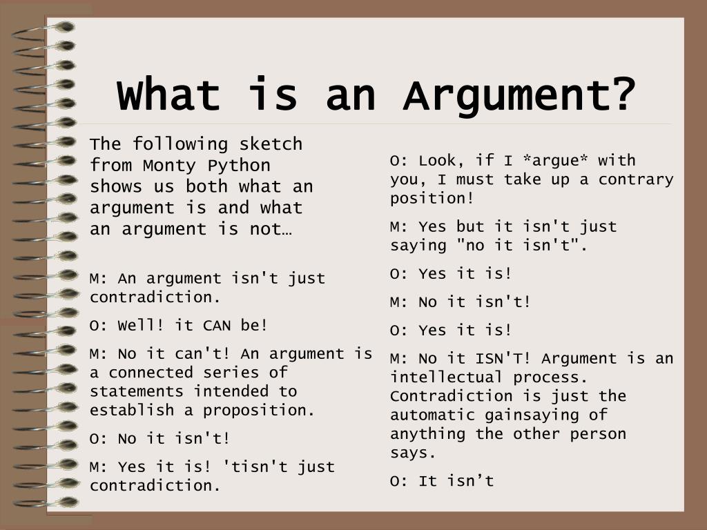 what does an argument essay look like