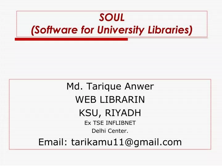 inflibnet soul software