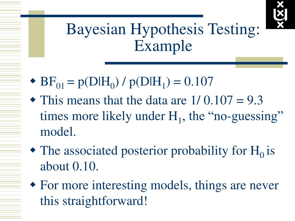 bayesian hypothesis testing examples