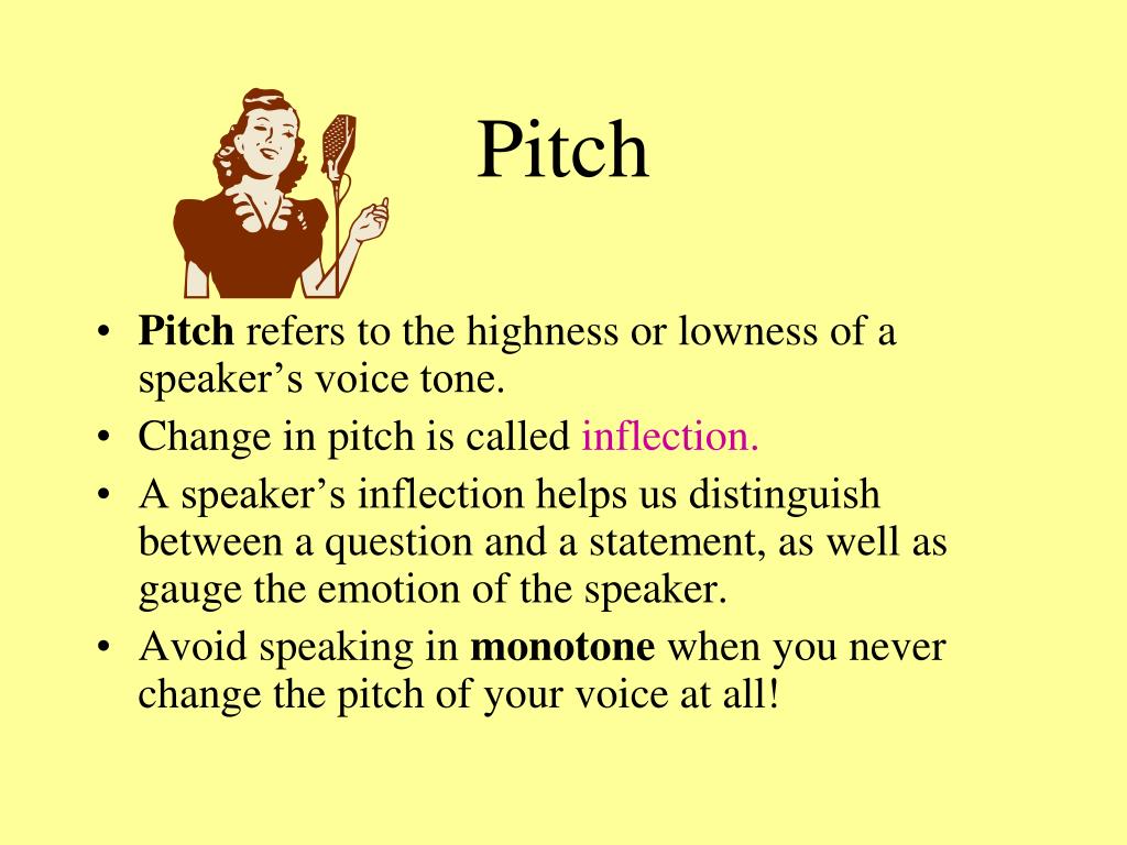 speech pitch meaning