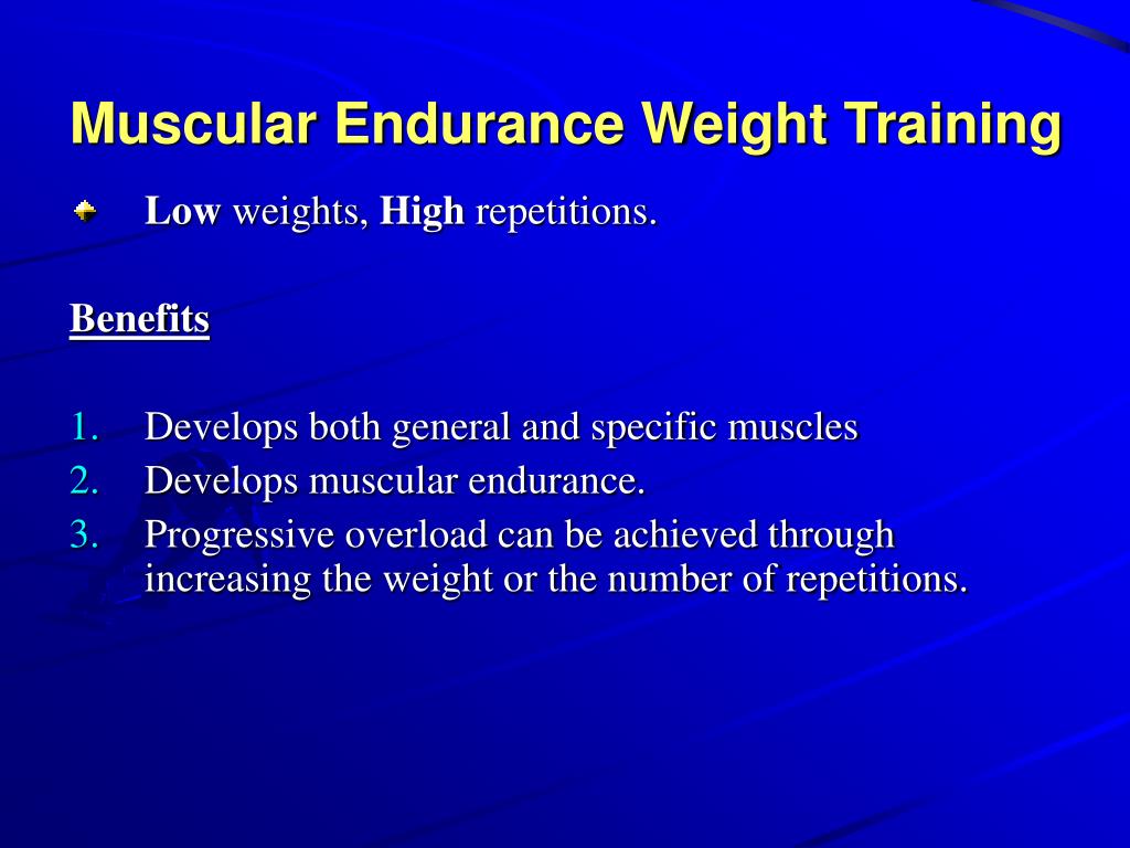 PPT - Muscular Endurance PowerPoint Presentation, free download - ID:5670723