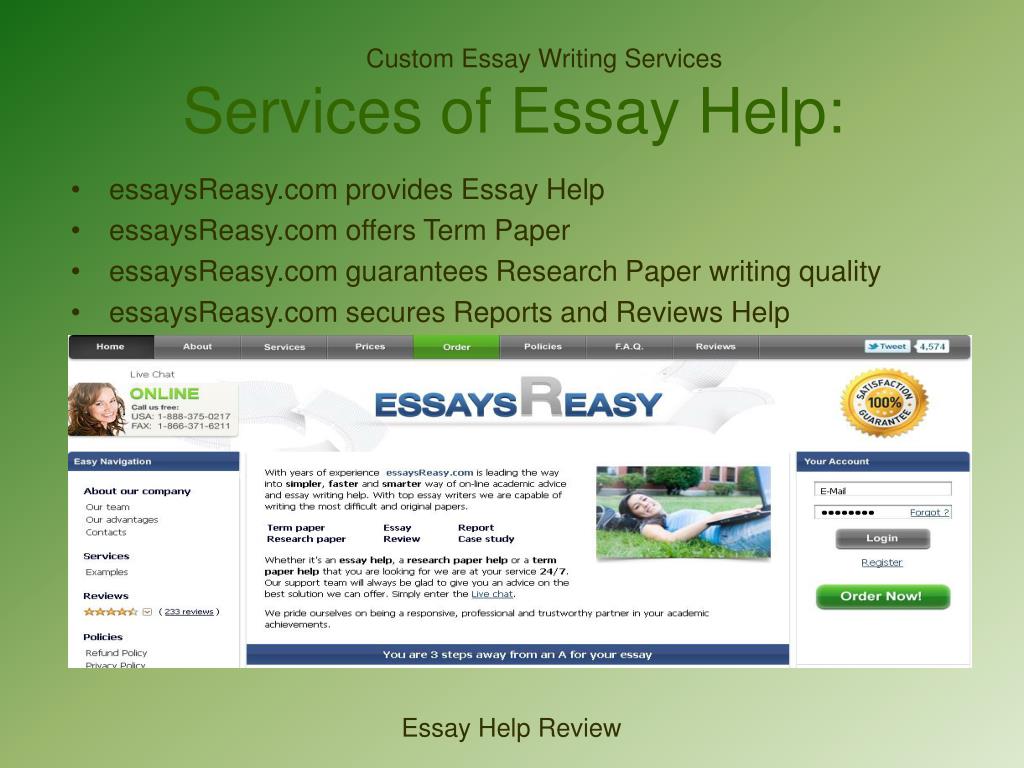 Essay help services
