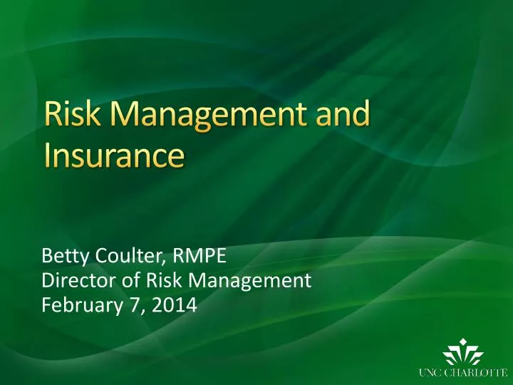 PPT - Risk Management and Insurance PowerPoint Presentation, free