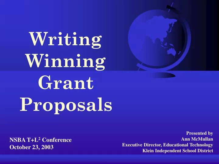 writing research grant proposal ppt