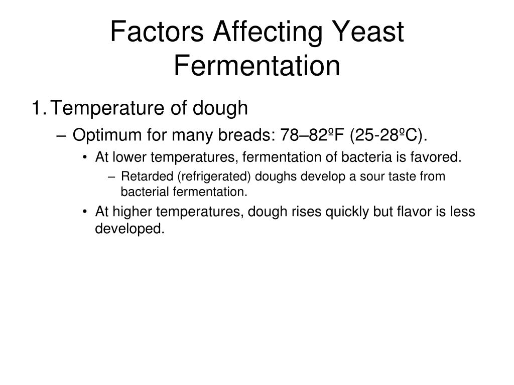 factors affecting yeast fermentation