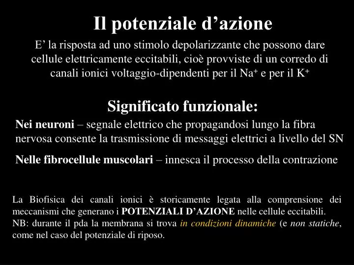 PPT Il Potenziale Dazione PowerPoint Presentation Free Download ID 5672319