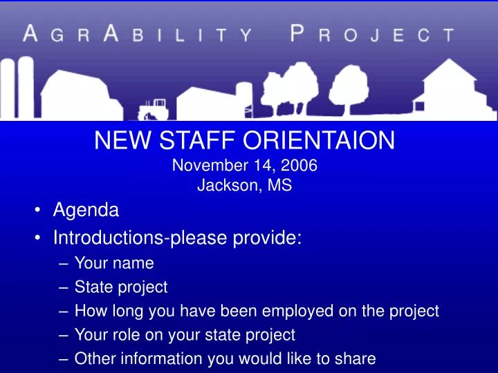 new staff orientaion november 14 2006 jackson ms n.