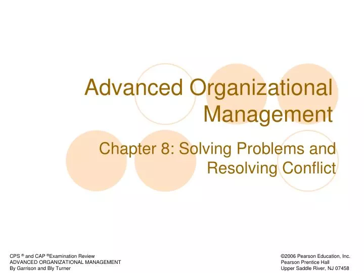 advanced organizational management n.
