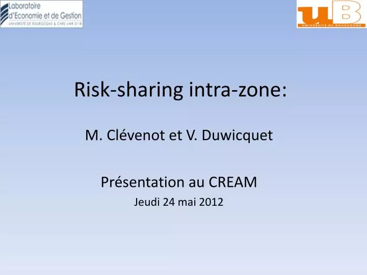 PPT Risksharing intrazone PowerPoint Presentation, free download