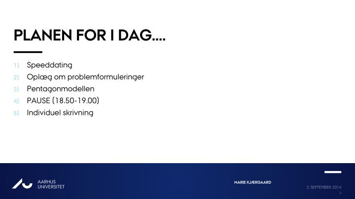 Speed dating planen