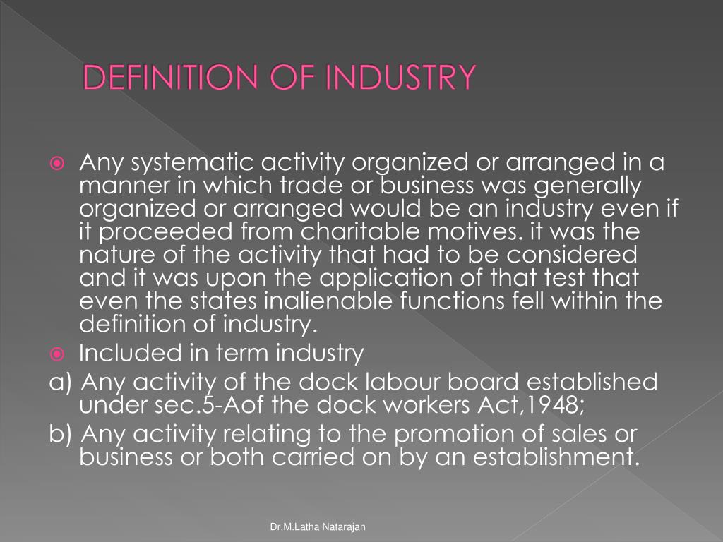 Industrially Meaning