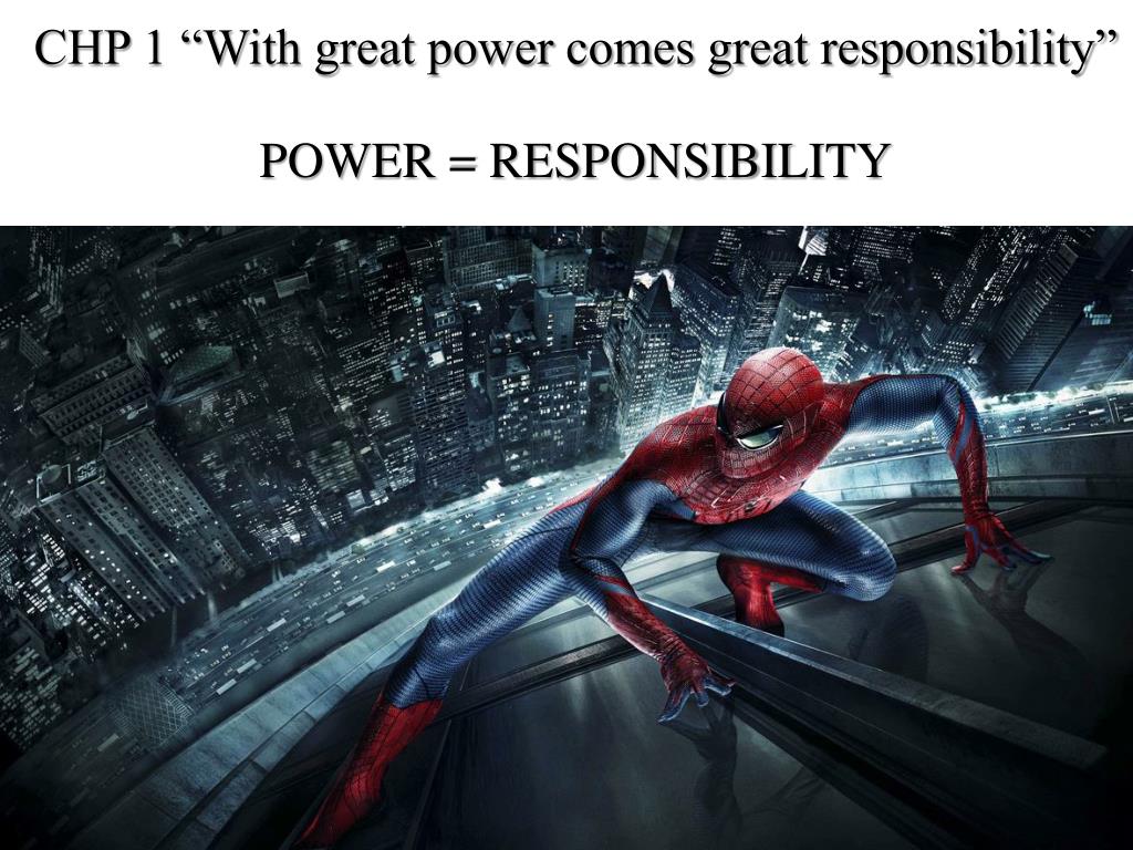 essay about with great power comes great responsibility