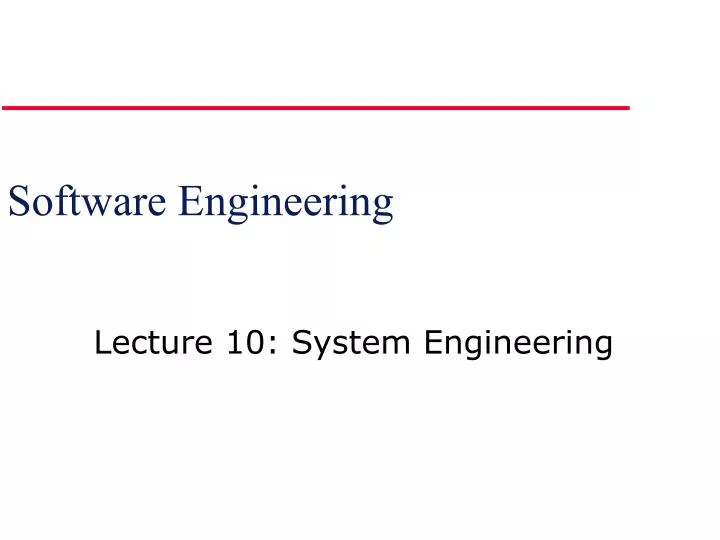 software engineering n.