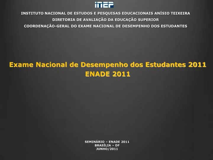 Instituto Nacional De Estudos E Pesquisas Educacionais Anísio Teixeira Tipo