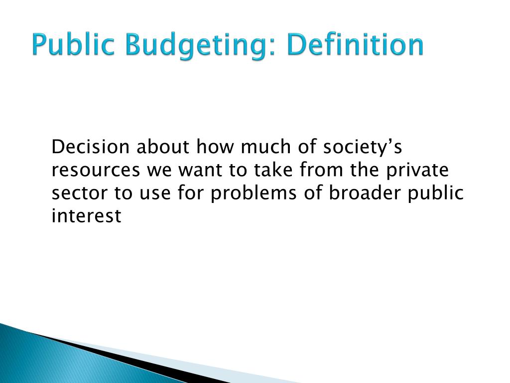 Public budgeting