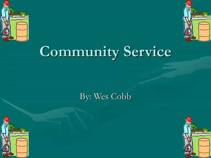 community service presentation template