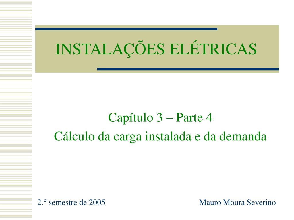 PPT - INSTALAÇÕES ELÉTRICAS PowerPoint Presentation, free download -  ID:5676961