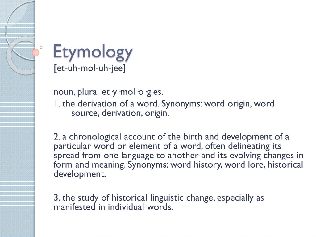 etymology for the word presentation