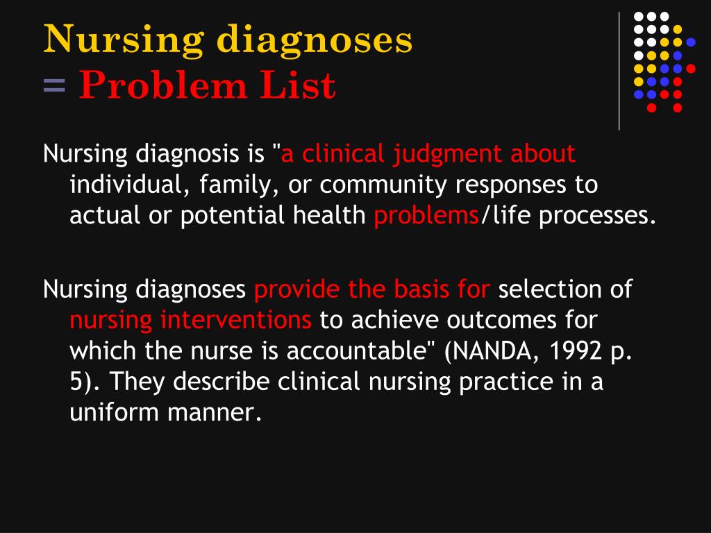 PPT Prioritizing The Nursing Problem List PowerPoint Presentation 