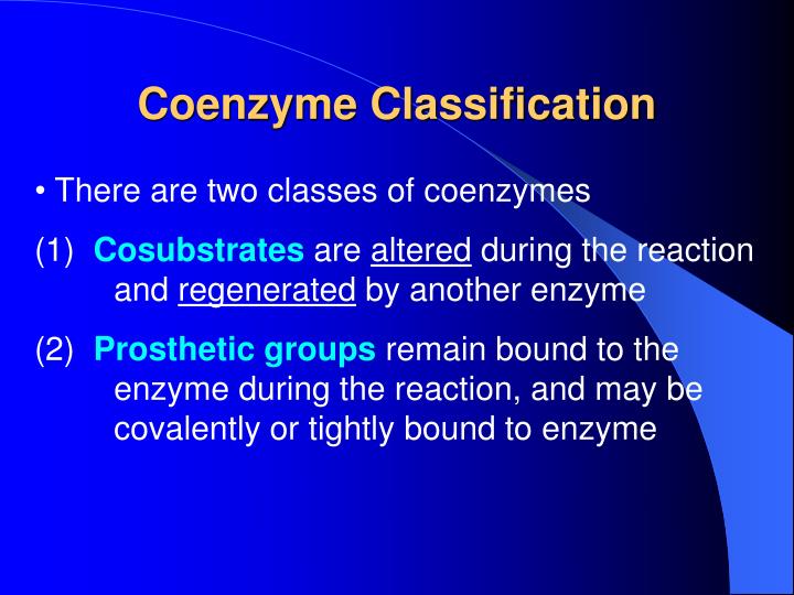 PPT Chapter 7 Coenzymes and Vitamins PowerPoint Presentation ID