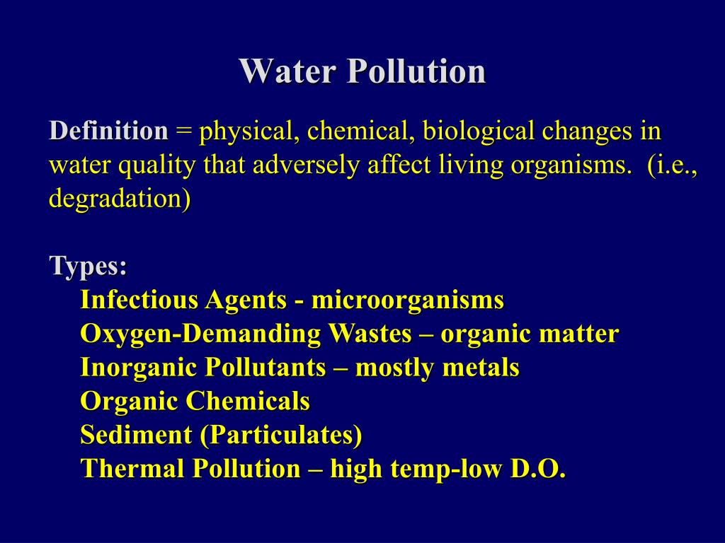 Ppt Lecture 2 Water Pollution Powerpoint Presentation Free Download Id 5679781