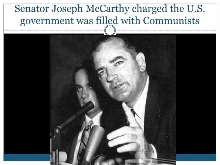 a report on the senator joe mccarthy Much of this info comes from m stanton evans painstakingly documented 600 page book: the untold story of senator joe mccarthy and his. a report on the senator joe mccarthy Much of this info comes from m stanton evans painstakingly documented 600 page book: the untold story of senator joe mccarthy and his.