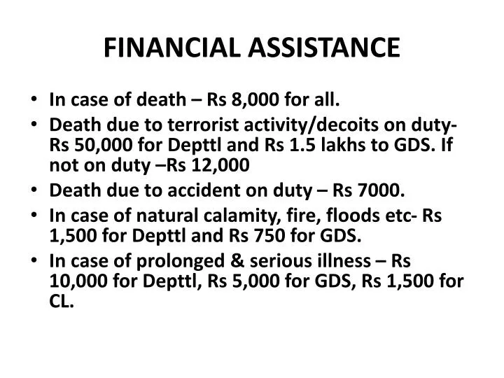 PPT - FINANCIAL ASSISTANCE PowerPoint Presentation, Free Download - ID ...