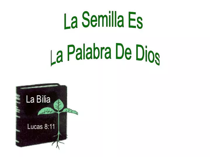 PPT - La Semilla Es La Palabra De Dios PowerPoint Presentation, free ...