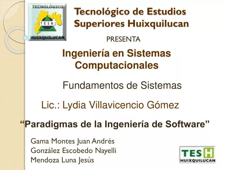 Ppt Tecnologico De Estudios Superiores Huixquilucan Powerpoint