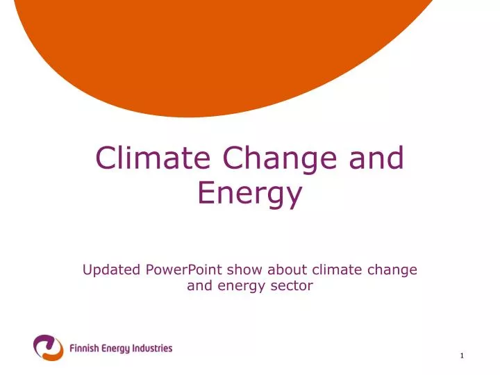 climate change and energy n.