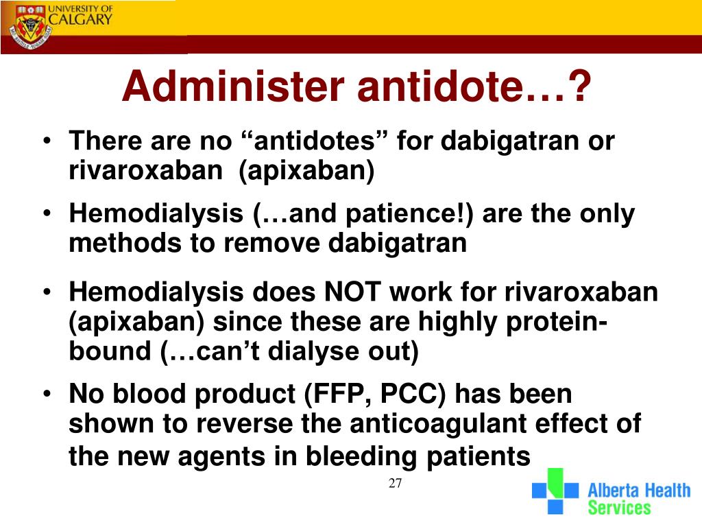 antidote for apixaban