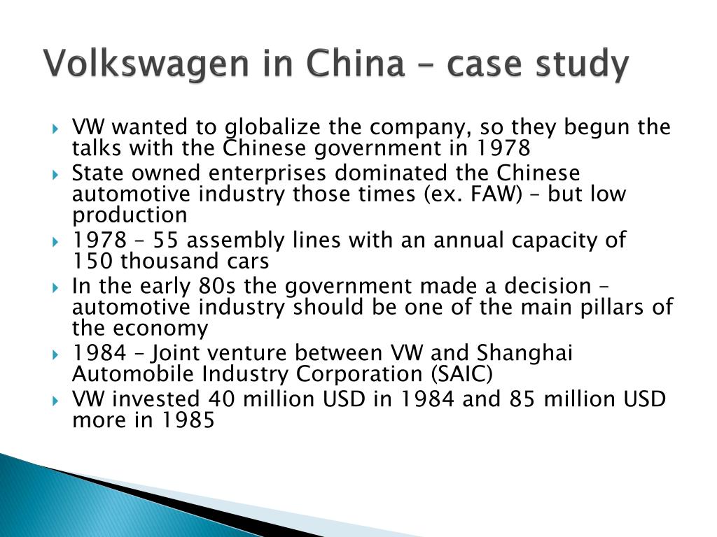 volkswagen in china case study